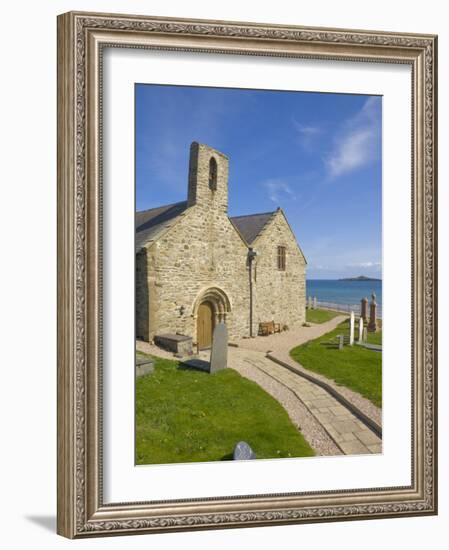 St. Hywyn's Church and Graveyard, Aberdaron, Llyn Peninsula, Gwynedd, North Wales, Wales, UK-Neale Clarke-Framed Photographic Print