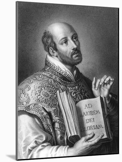 St Ignatius of Loyola, 16th Century Spanish Soldier and Founder of the Jesuits-W Holl-Mounted Giclee Print