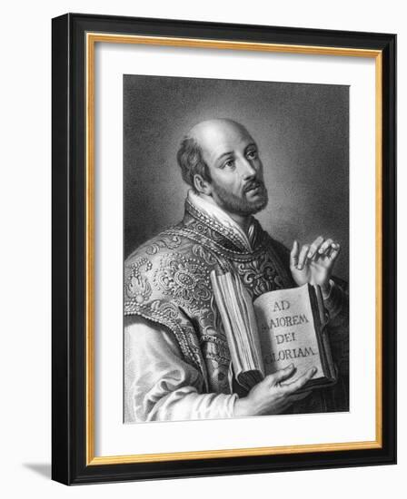 St Ignatius of Loyola, 16th Century Spanish Soldier and Founder of the Jesuits-W Holl-Framed Giclee Print