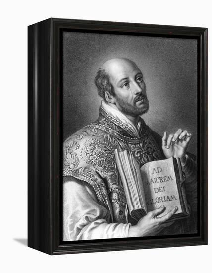 St Ignatius of Loyola, 16th Century Spanish Soldier and Founder of the Jesuits-W Holl-Framed Premier Image Canvas