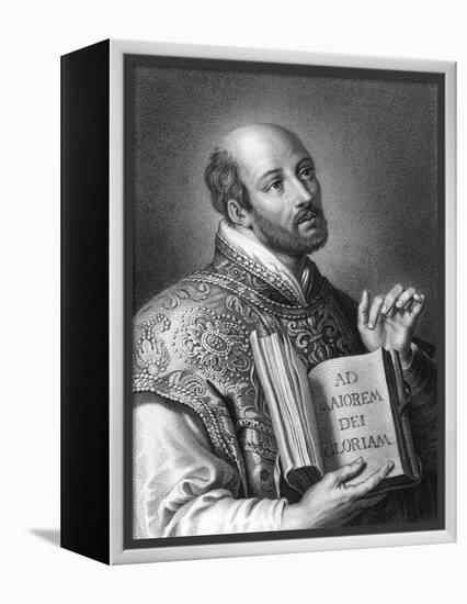 St Ignatius of Loyola, 16th Century Spanish Soldier and Founder of the Jesuits-W Holl-Framed Premier Image Canvas