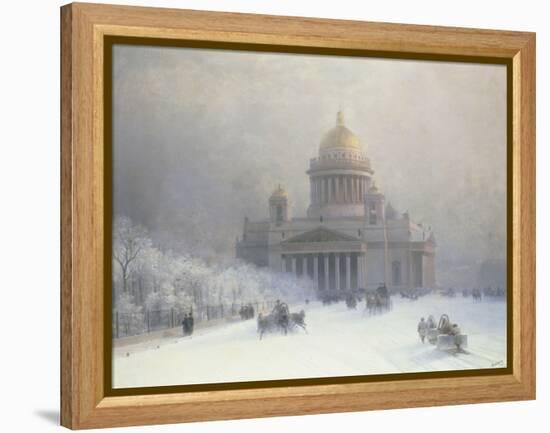 St Isaac's Cathedral, St Petersburg-Ivan Konstantinovich Aivazovsky-Framed Premier Image Canvas