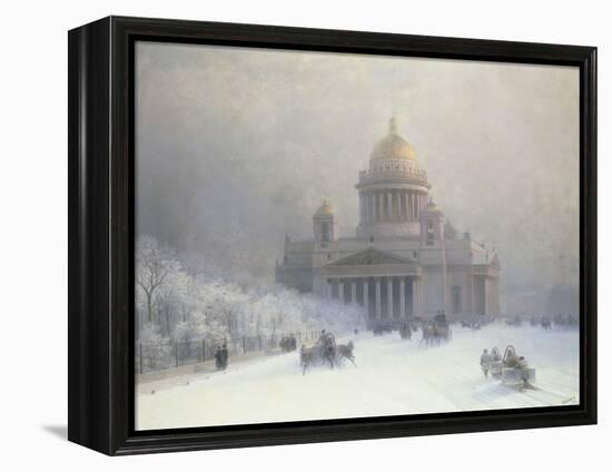 St Isaac's Cathedral, St Petersburg-Ivan Konstantinovich Aivazovsky-Framed Premier Image Canvas