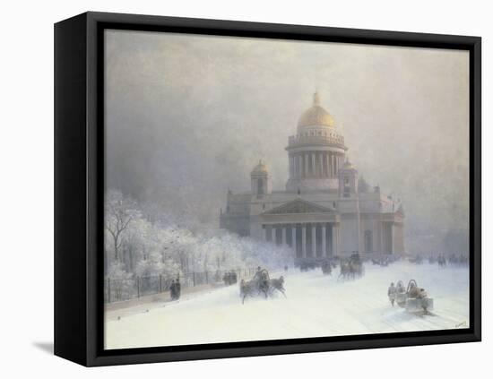 St Isaac's Cathedral, St Petersburg-Ivan Konstantinovich Aivazovsky-Framed Premier Image Canvas