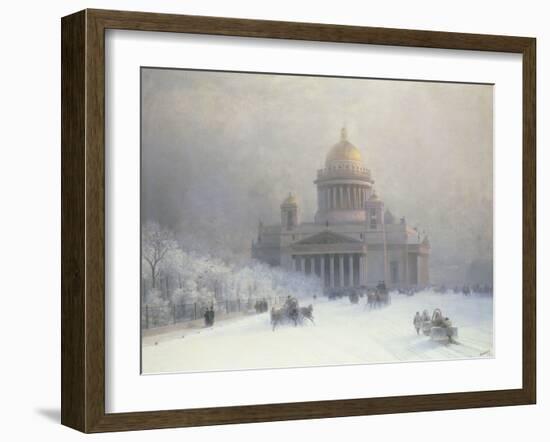 St Isaac's Cathedral, St Petersburg-Ivan Konstantinovich Aivazovsky-Framed Giclee Print