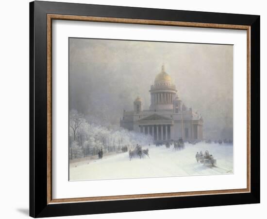 St Isaac's Cathedral, St Petersburg-Ivan Konstantinovich Aivazovsky-Framed Giclee Print