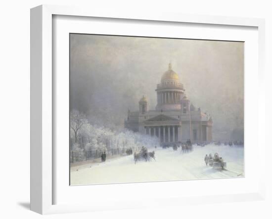 St Isaac's Cathedral, St Petersburg-Ivan Konstantinovich Aivazovsky-Framed Giclee Print