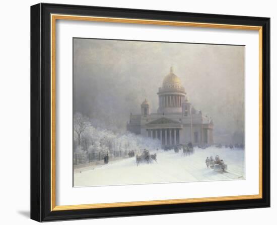 St Isaac's Cathedral, St Petersburg-Ivan Konstantinovich Aivazovsky-Framed Giclee Print