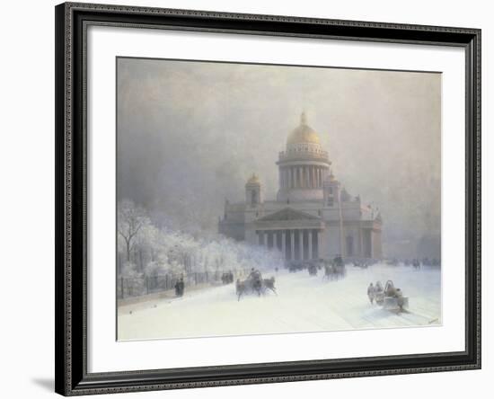 St Isaac's Cathedral, St Petersburg-Ivan Konstantinovich Aivazovsky-Framed Giclee Print