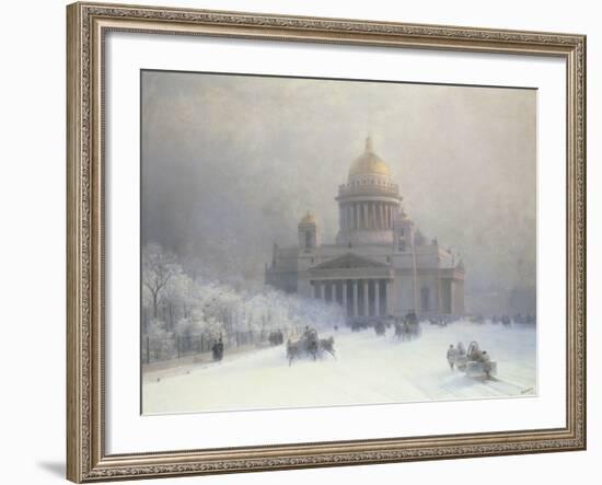 St Isaac's Cathedral, St Petersburg-Ivan Konstantinovich Aivazovsky-Framed Giclee Print