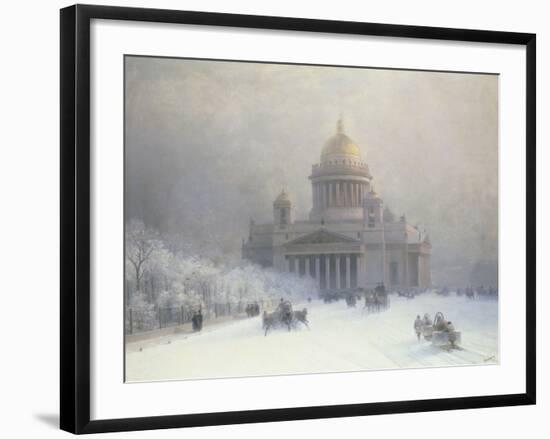 St Isaac's Cathedral, St Petersburg-Ivan Konstantinovich Aivazovsky-Framed Giclee Print