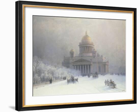 St Isaac's Cathedral, St Petersburg-Ivan Konstantinovich Aivazovsky-Framed Giclee Print