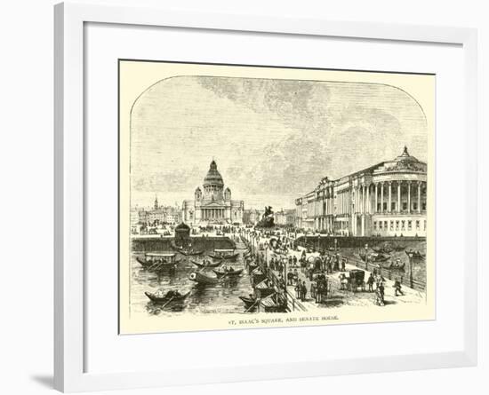 St Isaac's Square, and Senate House-null-Framed Giclee Print