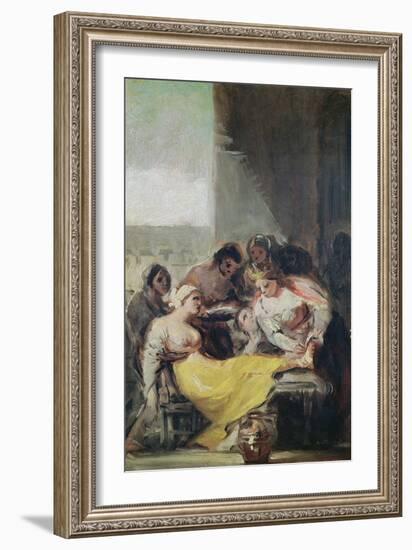 St. Isabella Caring for the Lepers-Francisco de Goya-Framed Giclee Print