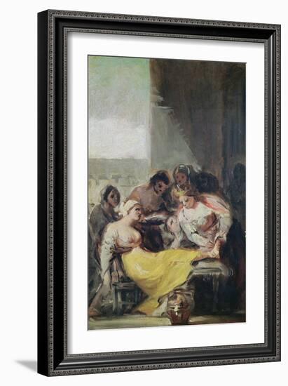 St. Isabella Caring for the Lepers-Francisco de Goya-Framed Giclee Print