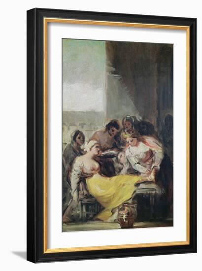 St. Isabella Caring for the Lepers-Francisco de Goya-Framed Giclee Print