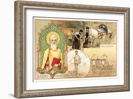 St Isidore, Patron Saint of Farmers and Day Labourers-null-Framed Giclee Print