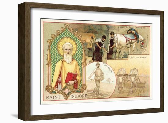 St Isidore, Patron Saint of Farmers and Day Labourers-null-Framed Giclee Print