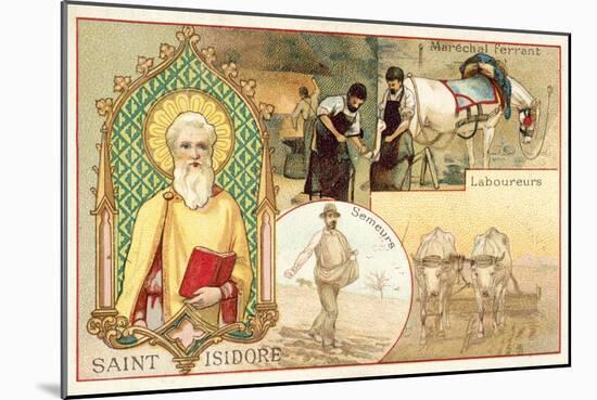 St Isidore, Patron Saint of Farmers and Day Labourers-null-Mounted Giclee Print