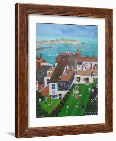 St Ives, Cornwall, 2008 (Acrylic on Board)-Judy Joel-Framed Giclee Print
