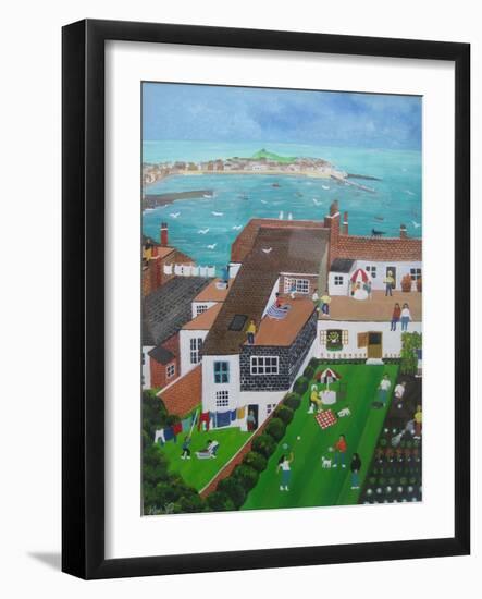 St Ives, Cornwall, 2008 (Acrylic on Board)-Judy Joel-Framed Giclee Print