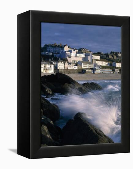 St Ives, Cornwall with Tate of the West-John Edward Linden-Framed Stretched Canvas