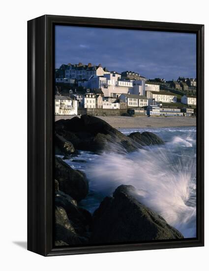 St Ives, Cornwall with Tate of the West-John Edward Linden-Framed Stretched Canvas