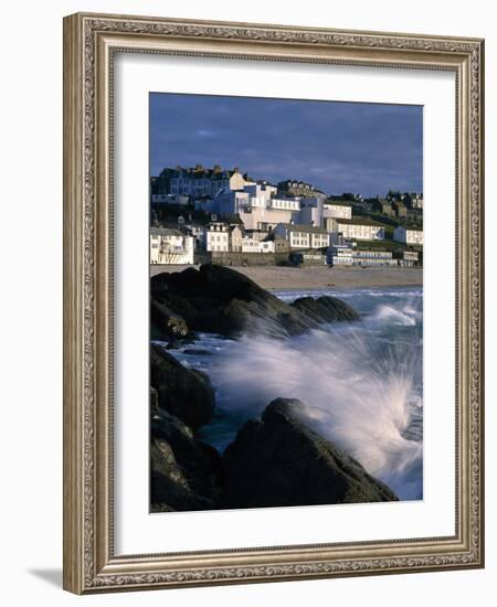 St Ives, Cornwall with Tate of the West-John Edward Linden-Framed Photo