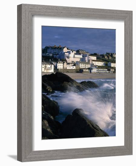 St Ives, Cornwall with Tate of the West-John Edward Linden-Framed Photo