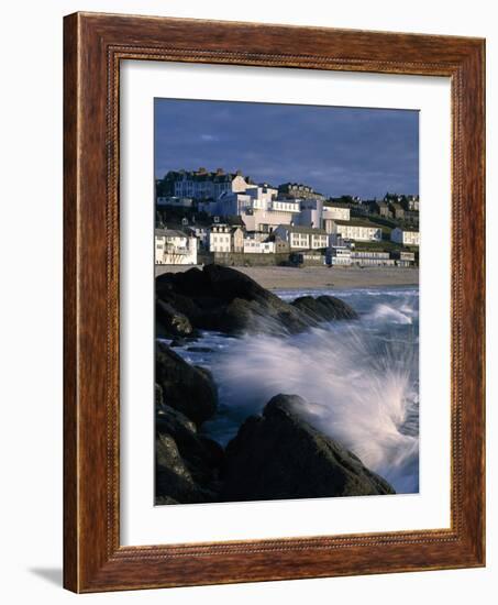 St Ives, Cornwall with Tate of the West-John Edward Linden-Framed Photo