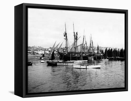 St Ives Harbour, C.1880-99-null-Framed Premier Image Canvas