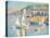 St. Ives Harbour - Dock-Arthur Hayward-Framed Stretched Canvas