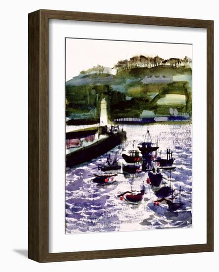 St. Ives Harbour, High Tide-Felicity House-Framed Giclee Print