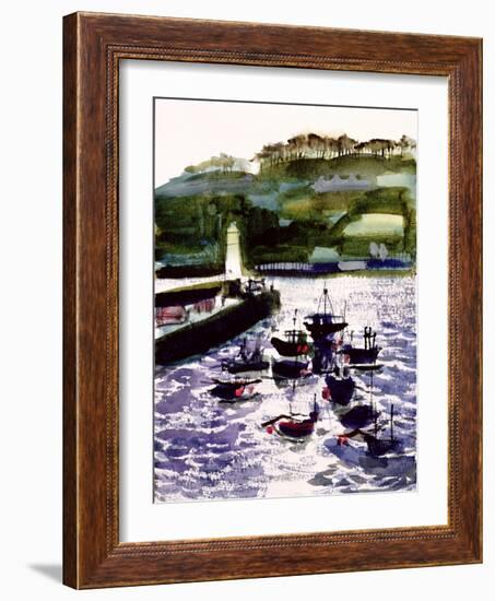 St. Ives Harbour, High Tide-Felicity House-Framed Giclee Print