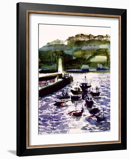 St. Ives Harbour, High Tide-Felicity House-Framed Giclee Print