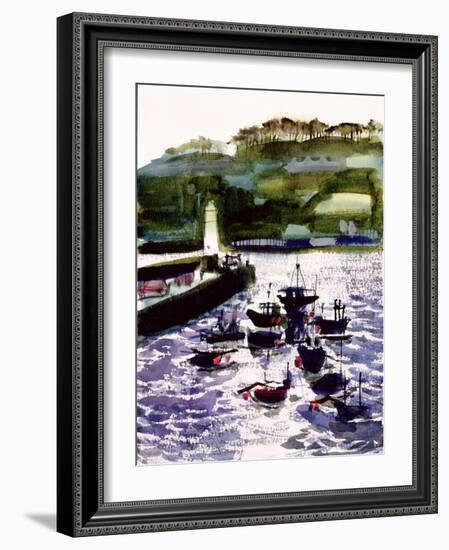 St. Ives Harbour, High Tide-Felicity House-Framed Giclee Print