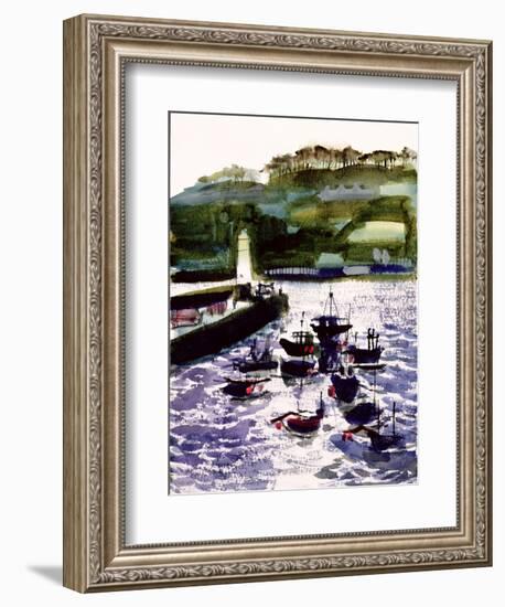 St. Ives Harbour, High Tide-Felicity House-Framed Giclee Print