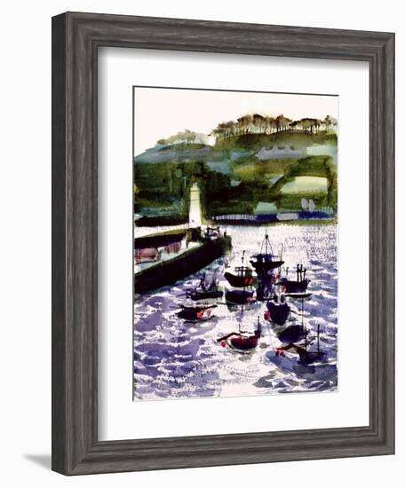 St. Ives Harbour, High Tide-Felicity House-Framed Giclee Print