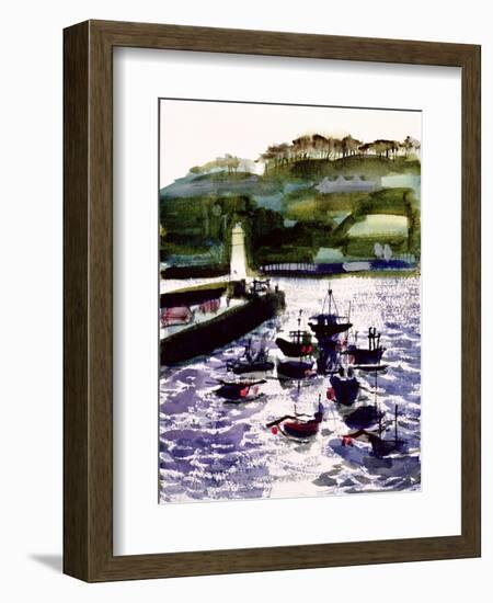 St. Ives Harbour, High Tide-Felicity House-Framed Giclee Print