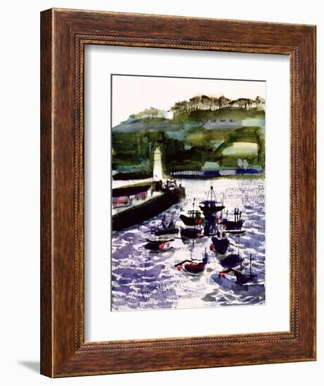 St. Ives Harbour, High Tide-Felicity House-Framed Giclee Print