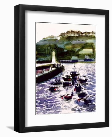 St. Ives Harbour, High Tide-Felicity House-Framed Giclee Print