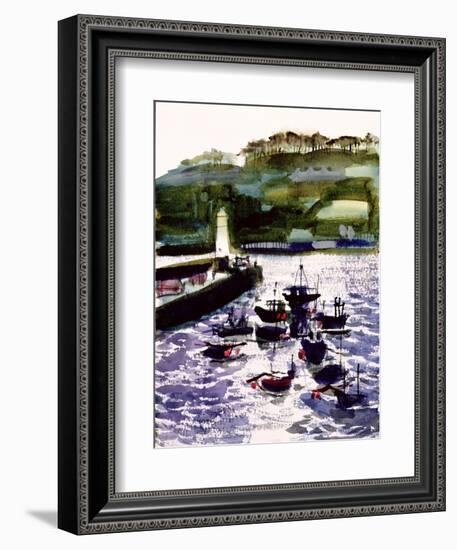 St. Ives Harbour, High Tide-Felicity House-Framed Giclee Print