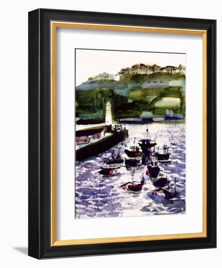 St. Ives Harbour, High Tide-Felicity House-Framed Giclee Print