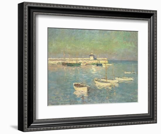 St. Ives Pier (Smeaton's Pier)-William E Osborn-Framed Giclee Print