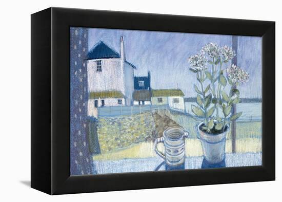 St. Ives Windowsill-Felicity House-Framed Premier Image Canvas