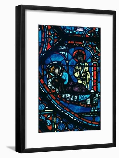 St James appears to Charlemagne in a dream, stained glass, Chartres Cathedral, France, c1225-Unknown-Framed Giclee Print