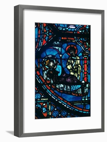 St James appears to Charlemagne in a dream, stained glass, Chartres Cathedral, France, c1225-Unknown-Framed Giclee Print