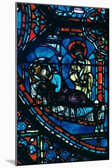 St James appears to Charlemagne in a dream, stained glass, Chartres Cathedral, France, c1225-Unknown-Mounted Giclee Print