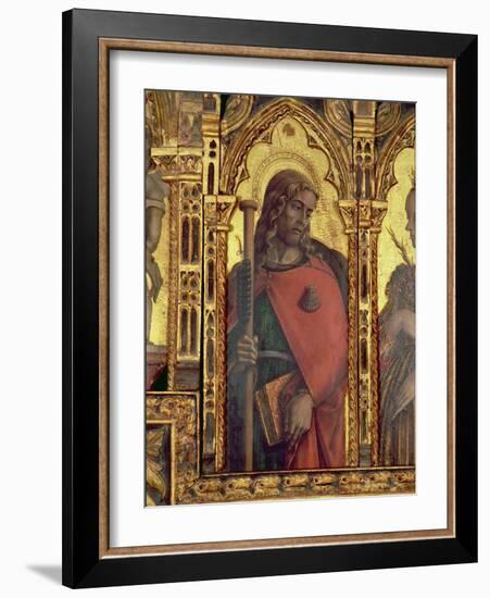 St. James, Detail from the San Martino Polyptych-Carlo Crivelli-Framed Giclee Print