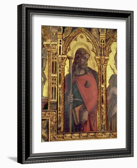 St. James, Detail from the San Martino Polyptych-Carlo Crivelli-Framed Giclee Print